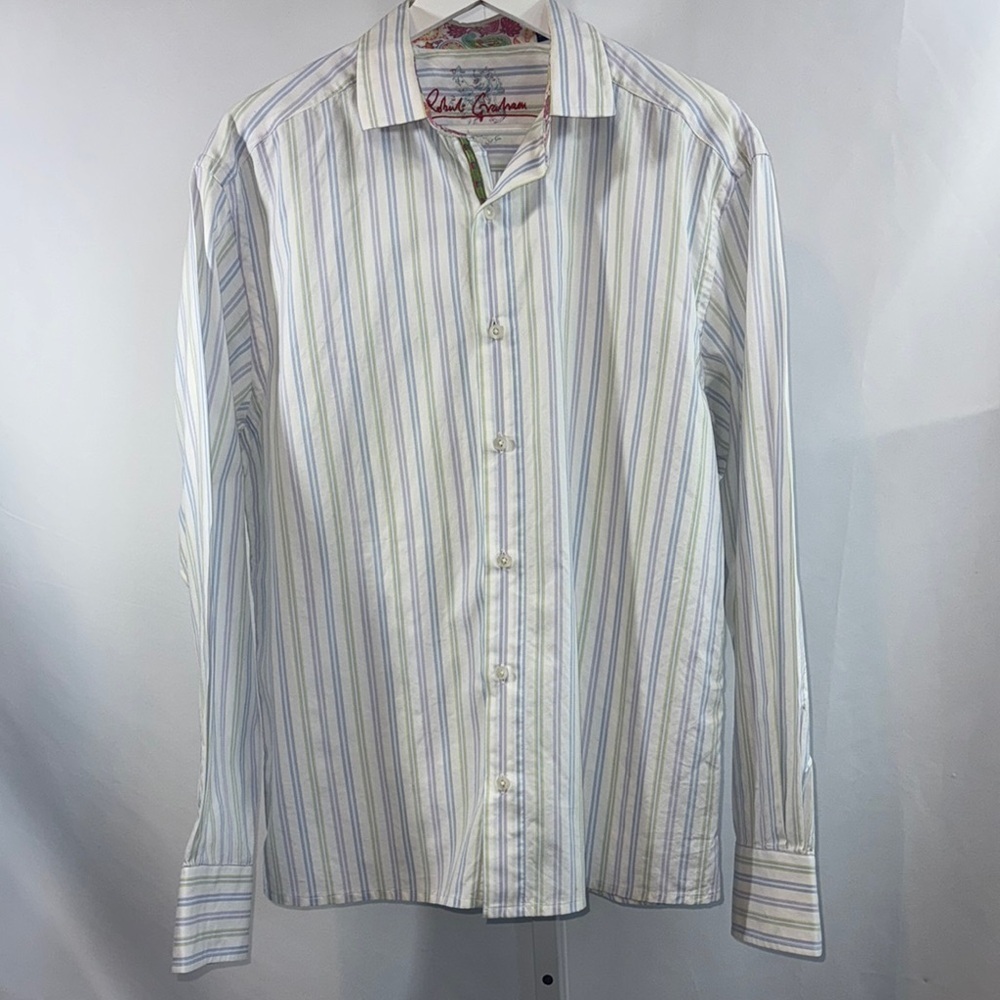 Robert Graham Striped Button Down Shirt - Picture 2 of 8